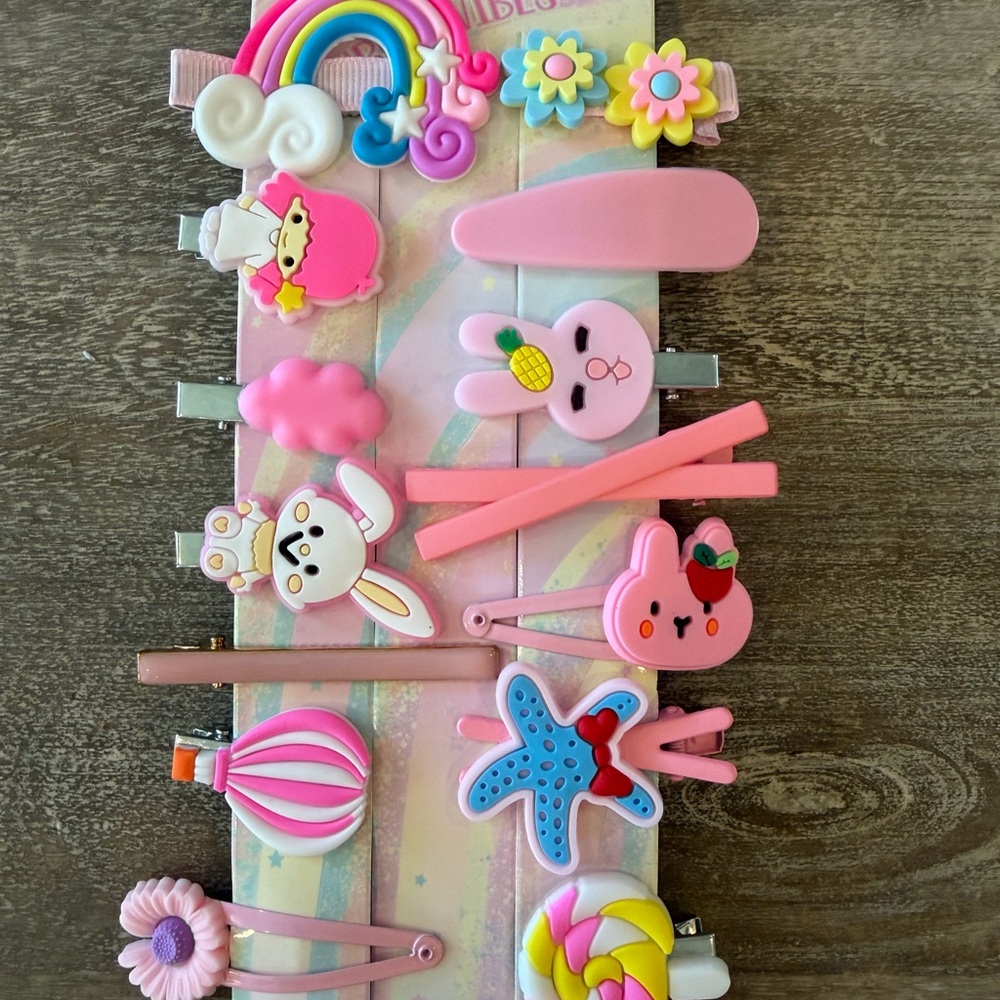 Pack of 14 - Kids Whimsical Hair Clips